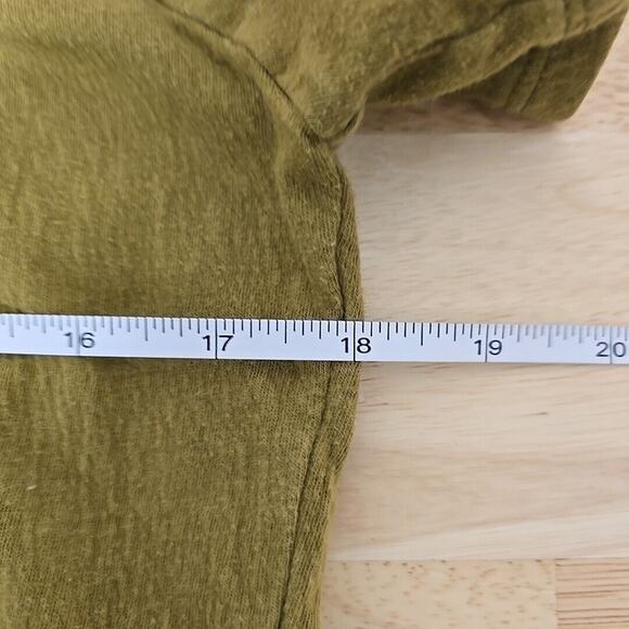 Madewell Knit Lightspun Ruched-Front Crop Top in Spiced Olive Green Size XS - Picture 5 of 14